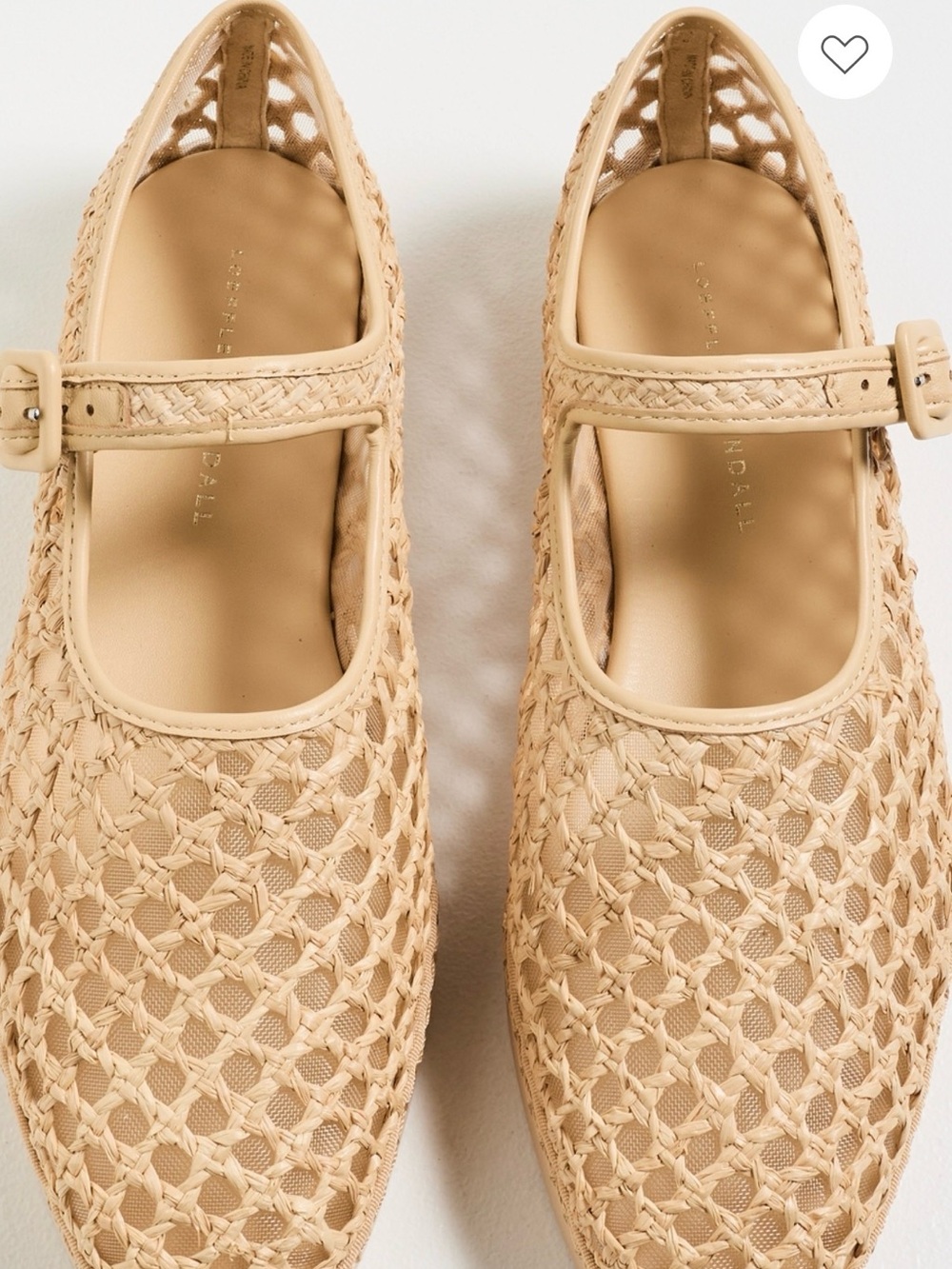 Loeffler Randall Woven Mary Jane Flats in Beige— 7 - Picture 3 of 3